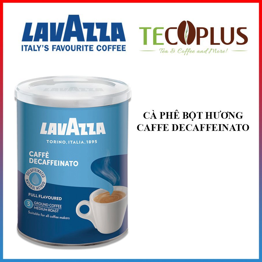 Cà Phê Lavazza Caffè Decaffeinato - Cà phê bột hương Caffè Decaffeinato (250g)