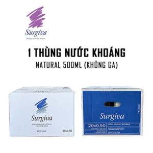 Nước khoáng không ga Surgiva Natural 500ml - 1 thùng