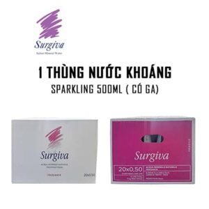 Nước khoáng có ga Surgiva Sparkling 500ml - 1 thùng 20 chai