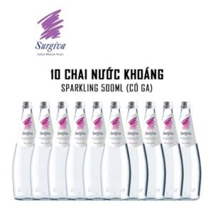 Nước khoáng có ga Surgiva Sparkling 500ml - 10 chai