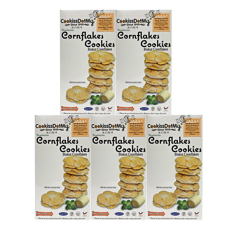 Bánh Quy Bỏng Ngô Cookissdotmy 100g (gram) - Cornflakes Cookies