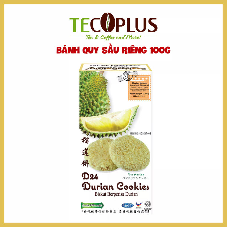 Bánh Quy Sầu Riêng 100g (gram) - D24 Durian Cookies