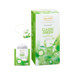 Classic Green - Ronnefeldt Teavelope® | Trà xanh cổ điển - Trà túi lọc (1 hộp / 25 gói)