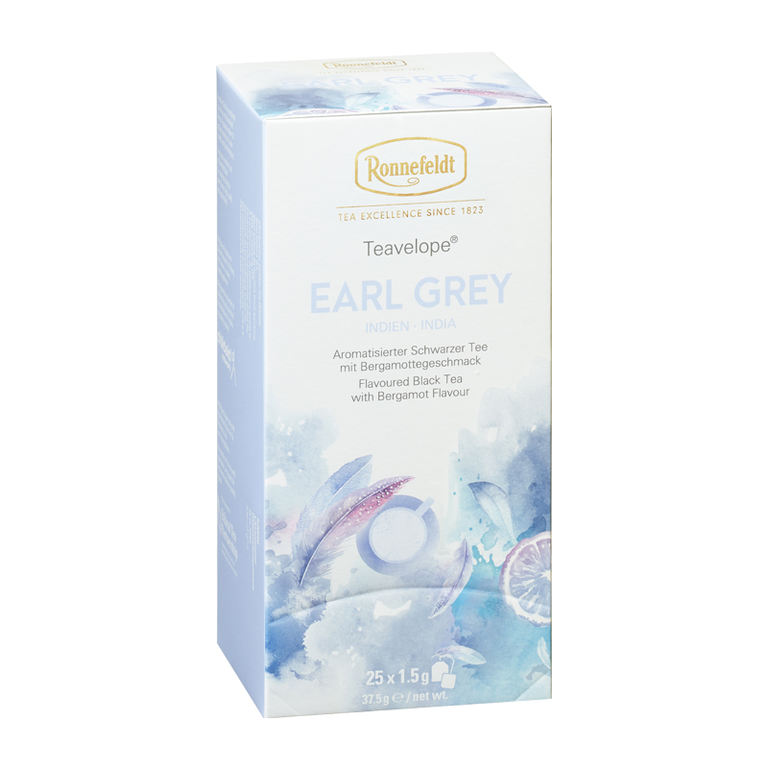 Earl Grey - Ronnefeldt Teavelope® | Trà đen hương cam Bergamot - Trà túi lọc (1 hộp / 25 gói)