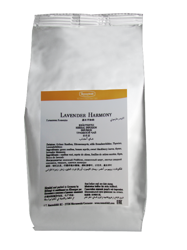 Lavender Harmony - Ronnefeldt Loose Leaf® | Trà xanh thảo mộc Assam Ấn Độ - Trà lá (gói 100g)